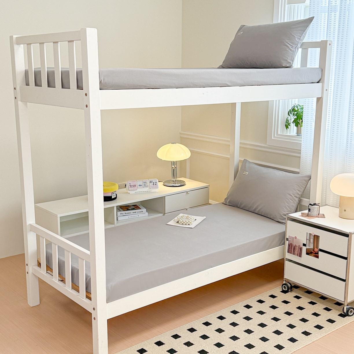 91家纺网 家纺一手货源 找家纺 眠博士 2025新款纯色全棉纯棉磨毛学生床床笠单品床笠床笠单件 磨毛床笠-陶瓷浅灰