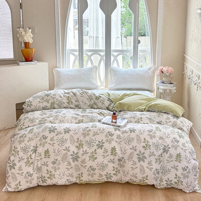 91家纺网 家纺一手货源 找家纺 （总1）安逸家纺 12868 新款全棉被套被罩学生宿舍纯棉单被套