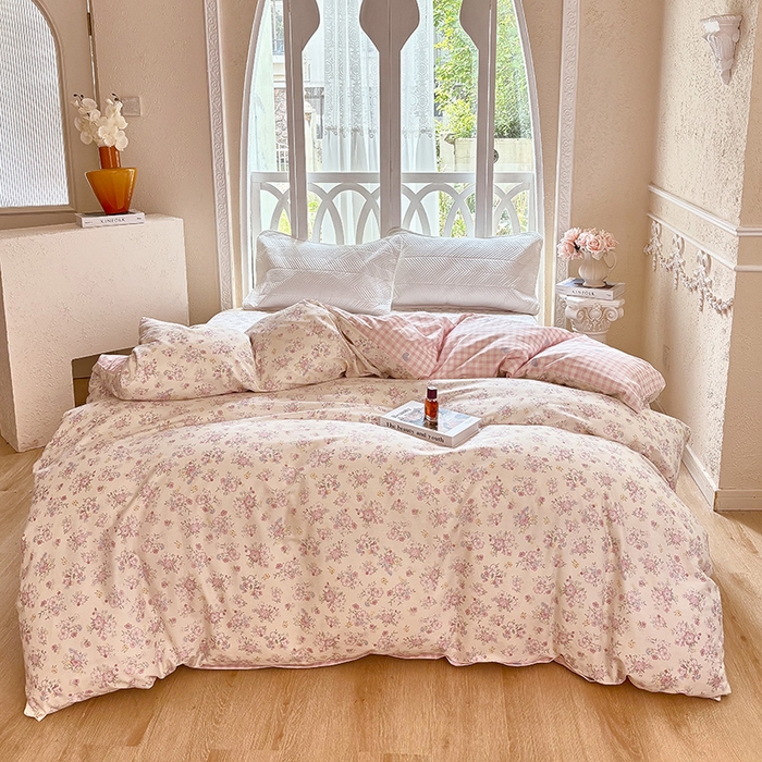 91家纺网 家纺一手货源 找家纺 （总1）安逸家纺 12868 新款全棉被套被罩学生宿舍纯棉单被套