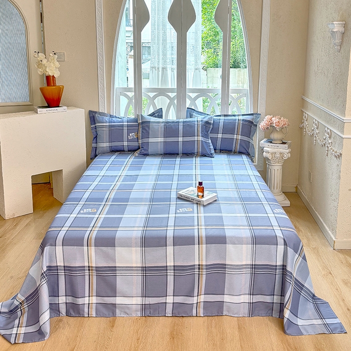 91家纺网 家纺一手货源 找家纺 （总1）安逸家纺 12868 新款全棉床单学生宿舍纯棉单床单