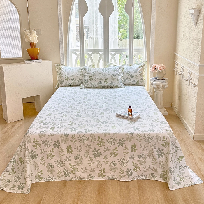 91家纺网 家纺一手货源 找家纺 （总1）安逸家纺 12868 新款全棉床单学生宿舍纯棉单床单