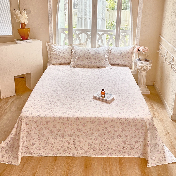 91家纺网 家纺一手货源 找家纺 （总1）安逸家纺 12868 新款全棉床单学生宿舍纯棉单床单