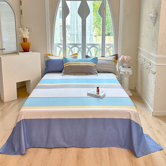 91家纺网 家纺一手货源 找家纺 （总1）安逸家纺 12868 新款全棉床单学生宿舍纯棉单床单