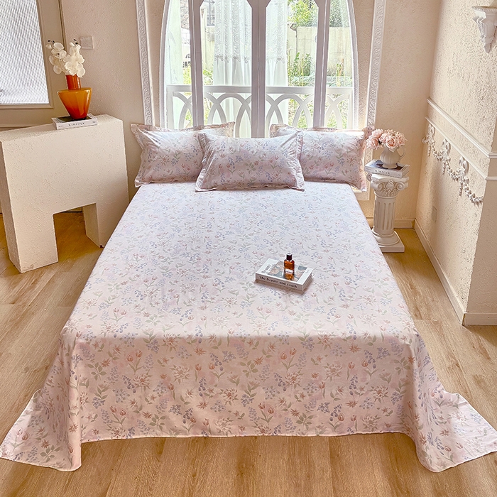 91家纺网 家纺一手货源 找家纺 （总1）安逸家纺 12868 新款全棉床单学生宿舍纯棉单床单