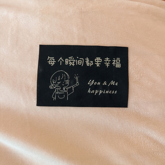 91家纺网 家纺一手货源 找家纺 莱越家纺 2025新款高克重牛奶绒纯色贴标款四件套（8斤重） 贴标-淡雅玉