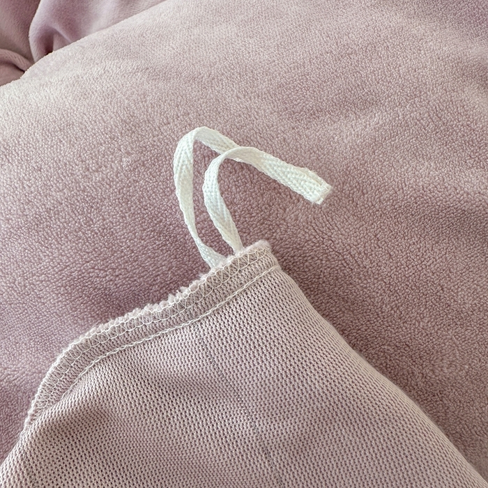 91家纺网 家纺一手货源 找家纺 莱越家纺 2025新款高克重牛奶绒纯色贴标款四件套（8斤重） 贴标-典雅紫