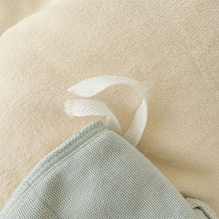 91家纺网 家纺一手货源 找家纺 莱越家纺 2025新款高克重牛奶绒纯色贴标款四件套（8斤重） 贴标-米白+天蓝