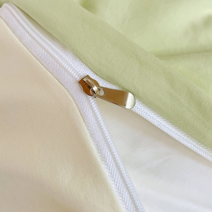 91家纺网 家纺一手货源 找家纺 梦卓家纺 2025新款学生宿舍上下铺纯色水洗棉三件套 奶酪薄荷