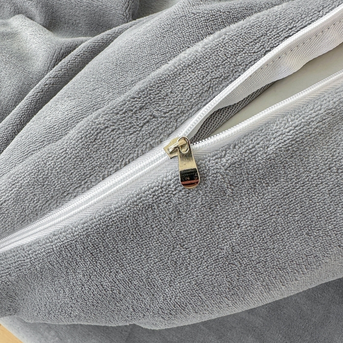 91家纺网 家纺一手货源 找家纺 莱越家纺 2025新款高克重牛奶绒纯色贴标款四件套（8斤重） 贴标-绅士灰