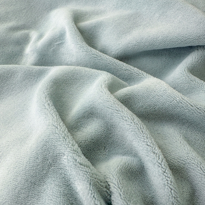 91家纺网 家纺一手货源 找家纺 莱越家纺 2025新款高克重牛奶绒纯色贴标款四件套（8斤重） 贴标-天蓝