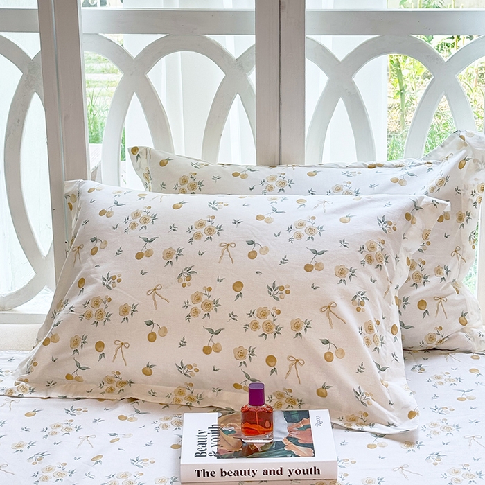 91家纺网 家纺一手货源 找家纺 （总1）安逸家纺 12868 新款全棉枕套学生纯棉单枕套48x74一对