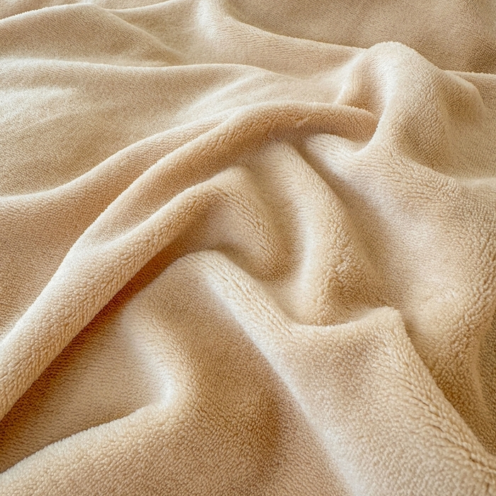 91家纺网 家纺一手货源 找家纺 莱越家纺 2025新款高克重牛奶绒纯色贴标款四件套（8斤重） 贴标-香槟金