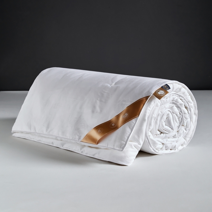 91家纺网 家纺一手货源 找家纺 金同成 2025新款婚庆被冬被子母被春秋被四季被60支全棉龙凤喜字提花蚕丝被 雪莹白