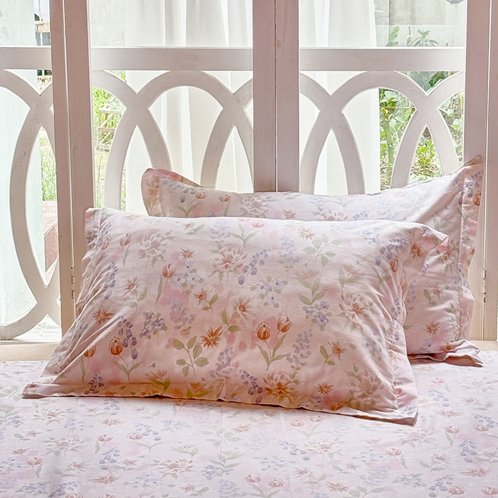 91家纺网 家纺一手货源 找家纺 （总1）安逸家纺 12868 新款全棉枕套学生纯棉单枕套48x74一对