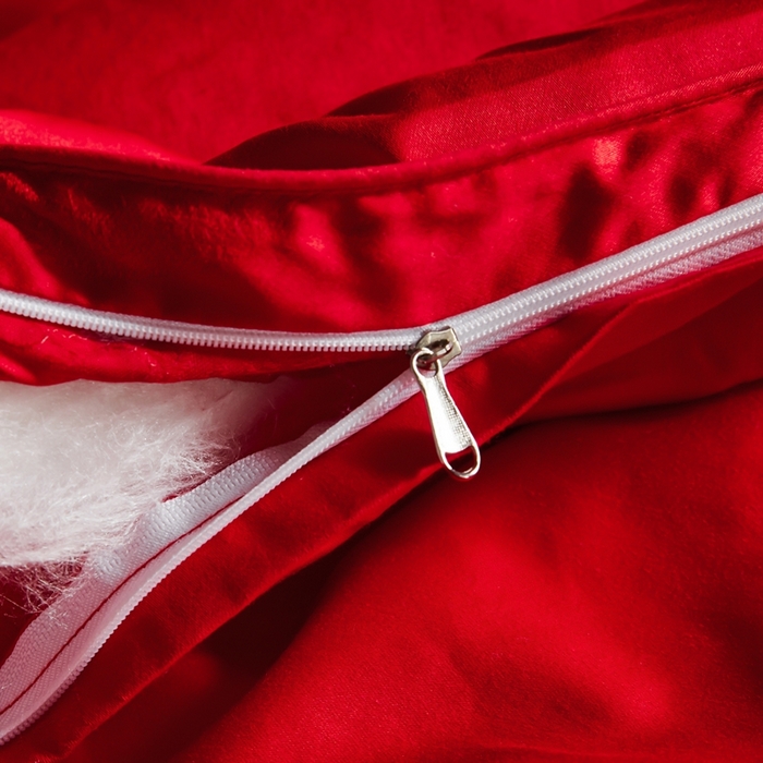 91家纺网 家纺一手货源 找家纺 金同成 2025新款婚庆被冬被子母被春秋被四季被60支全棉龙凤喜字提花蚕丝被 喜庆红