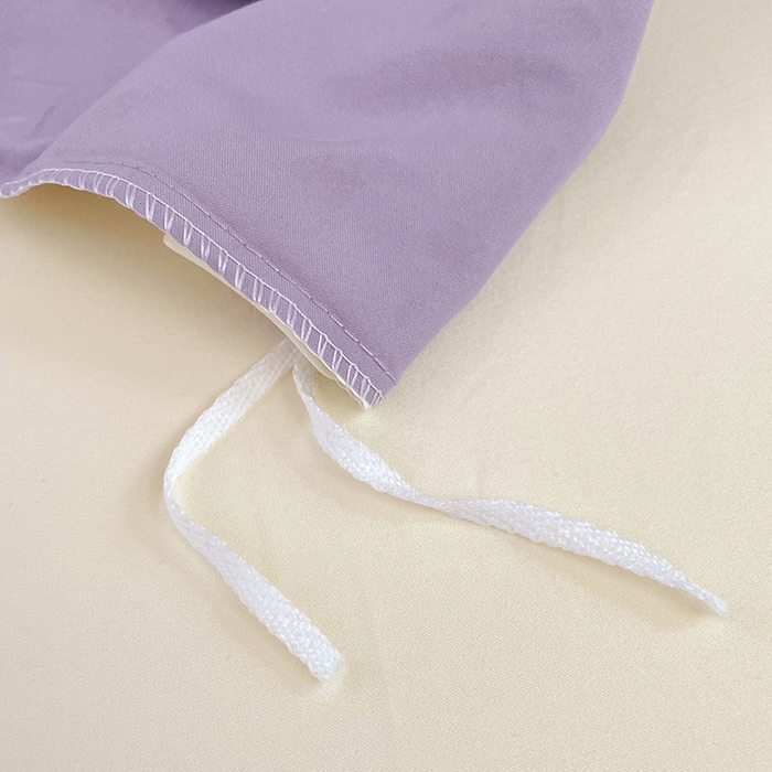 91家纺网 家纺一手货源 找家纺 梦卓家纺 2025新款学生宿舍上下铺纯色水洗棉三件套 芋泥啵啵