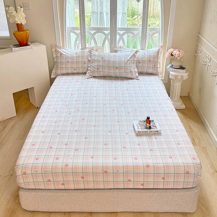 91家纺网 家纺一手货源 找家纺 （总1）安逸家纺 12868 新款全棉床笠床罩学生纯棉单床笠