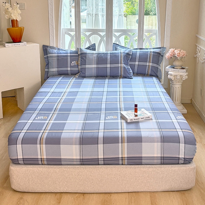 91家纺网 家纺一手货源 找家纺 （总1）安逸家纺 12868 新款全棉床笠床罩学生纯棉单床笠