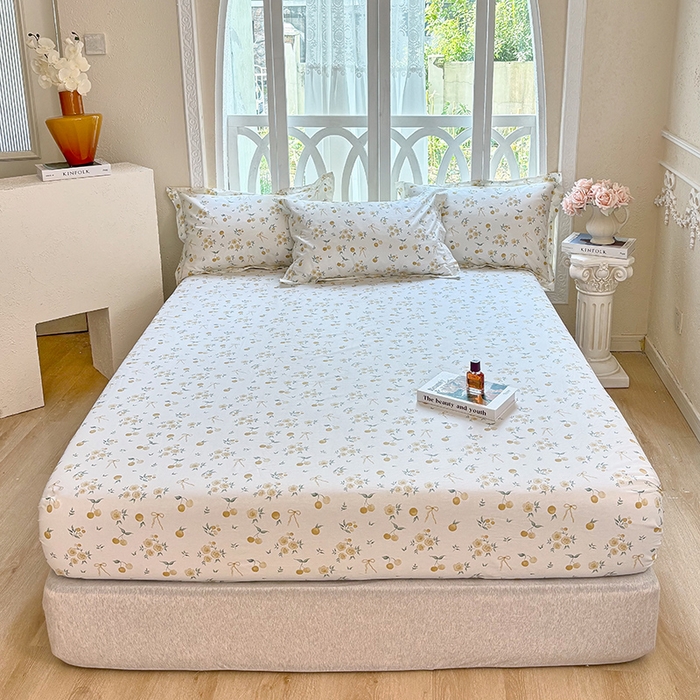 91家纺网 家纺一手货源 找家纺 （总1）安逸家纺 12868 新款全棉床笠床罩学生纯棉单床笠