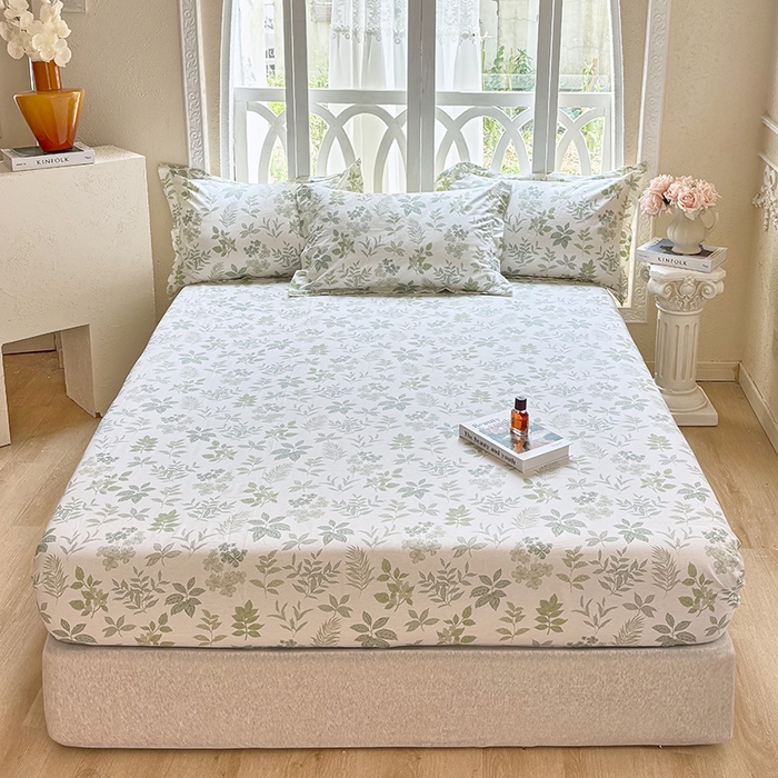 91家纺网 家纺一手货源 找家纺 （总1）安逸家纺 12868 新款全棉床笠床罩学生纯棉单床笠