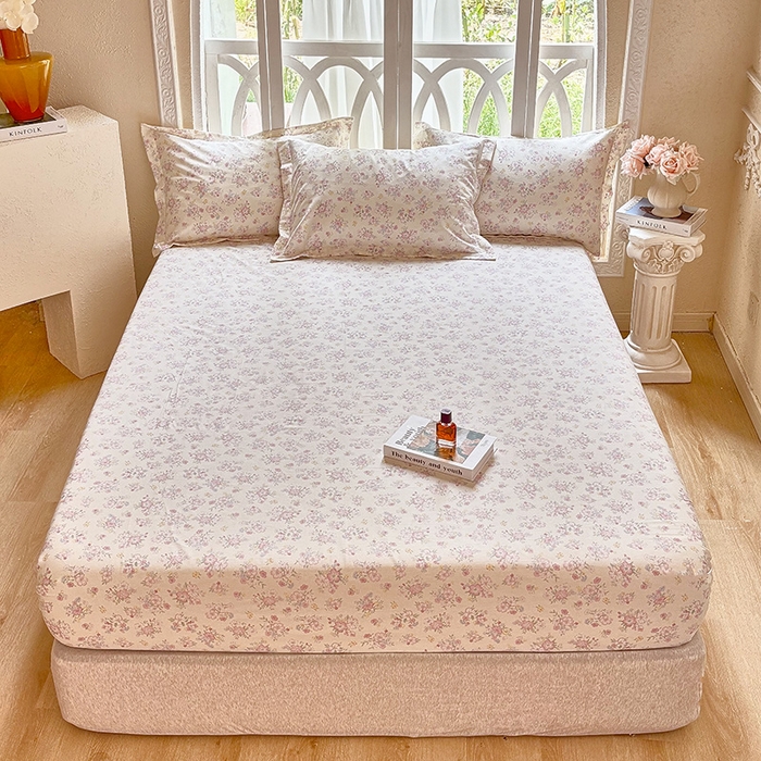 91家纺网 家纺一手货源 找家纺 （总1）安逸家纺 12868 新款全棉床笠床罩学生纯棉单床笠