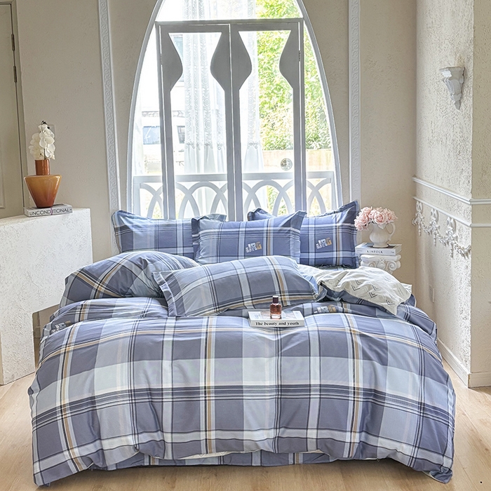 91家纺网 家纺一手货源 找家纺 （总1）安逸家纺 12868 新款全棉床单四件套学生宿舍纯棉床单款三件套