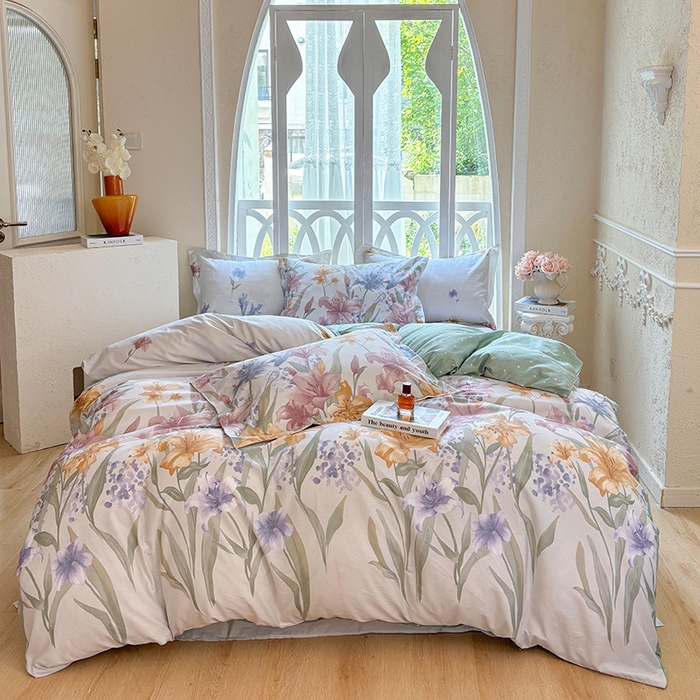 91家纺网 家纺一手货源 找家纺 （总1）安逸家纺 12868 新款全棉床单四件套学生宿舍纯棉床单款三件套