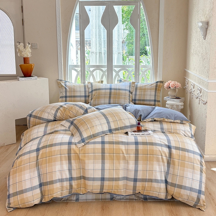 91家纺网 家纺一手货源 找家纺 （总1）安逸家纺 12868 新款全棉床单四件套学生宿舍纯棉床单款三件套