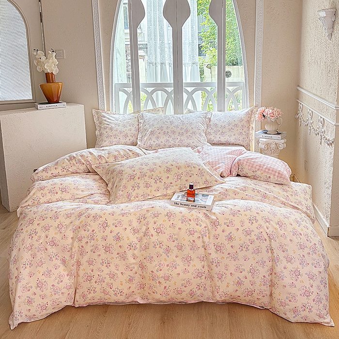 91家纺网 家纺一手货源 找家纺 （总1）安逸家纺 12868 新款全棉床单四件套学生宿舍纯棉床单款三件套