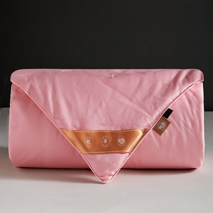 91家纺网 家纺一手货源 找家纺 （总）金同成 2025新款婚庆被冬被子母被春秋被四季被60支全棉龙凤喜字提花蚕丝被