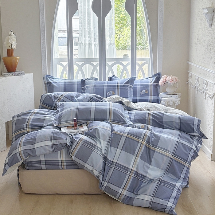 91家纺网 家纺一手货源 找家纺 （总1）安逸家纺 12868 新款全棉床笠四件套床罩学生纯棉床笠款三件套