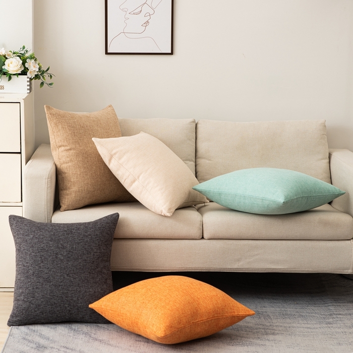 91家纺网 家纺一手货源 找家纺 （总）新奇异 2025新款棉麻风格抱枕（支持定制）