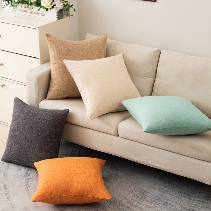 91家纺网 家纺一手货源 找家纺 新奇异 2025新款棉麻风格抱枕（支持定制） 组合图仅供展示