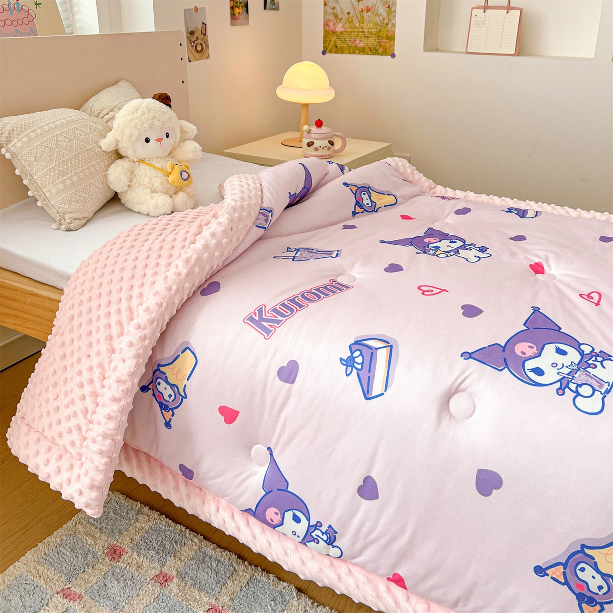 91家纺网 家纺一手货源 找家纺 （总）名兮家居 2025秋冬新款母婴级经典奥特曼三丽鸥豆豆被 被子被芯