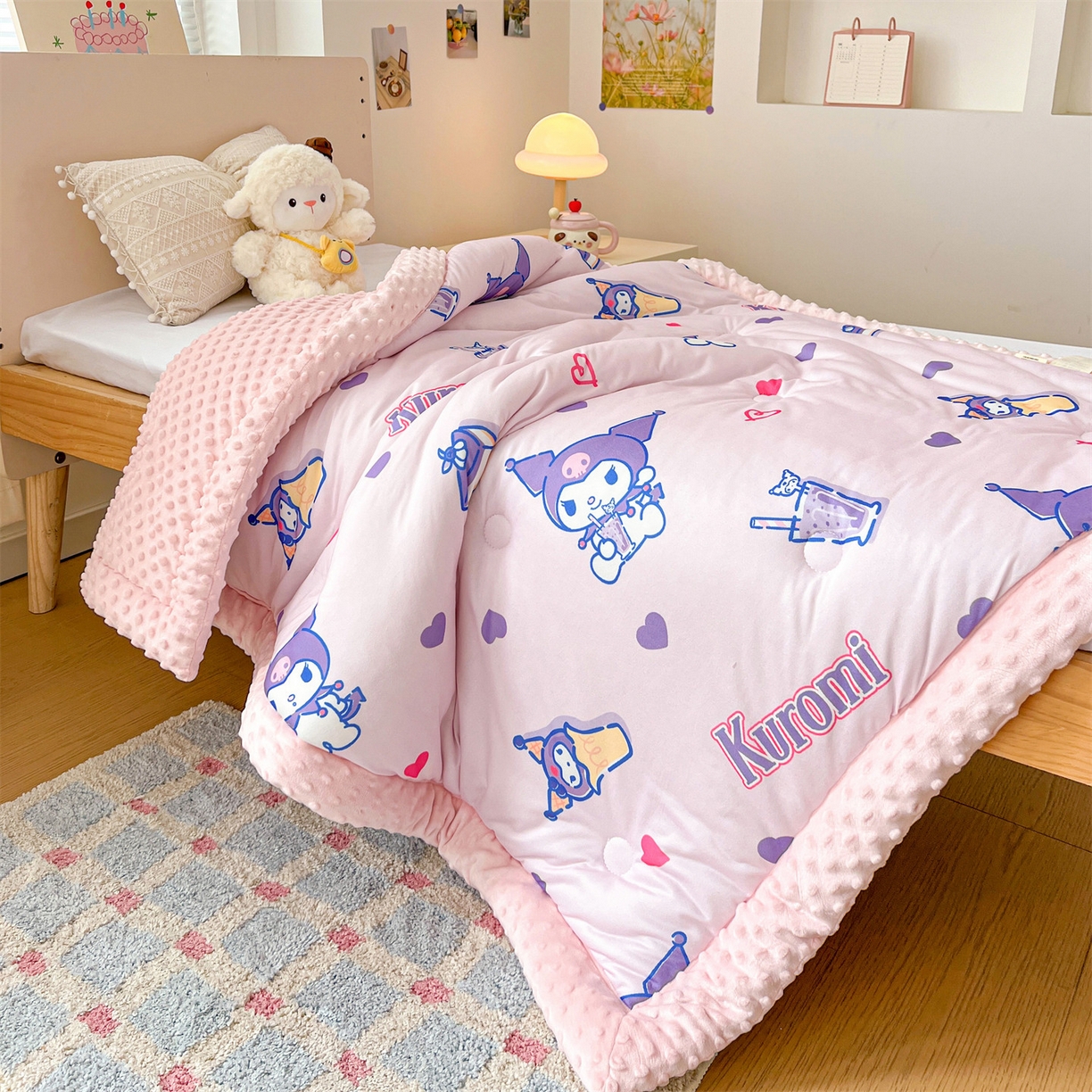 91家纺网 家纺一手货源 找家纺 （总）名兮家居 2025秋冬新款母婴级经典奥特曼三丽鸥豆豆被 被子被芯