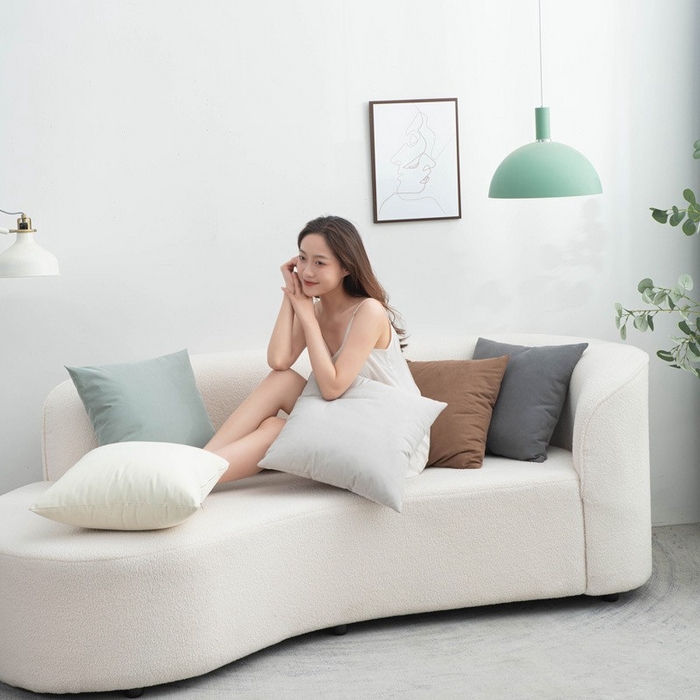 91家纺网 家纺一手货源 找家纺 （总）新奇异 2025新款纯色绒麻抱枕靠垫 （支持定制）