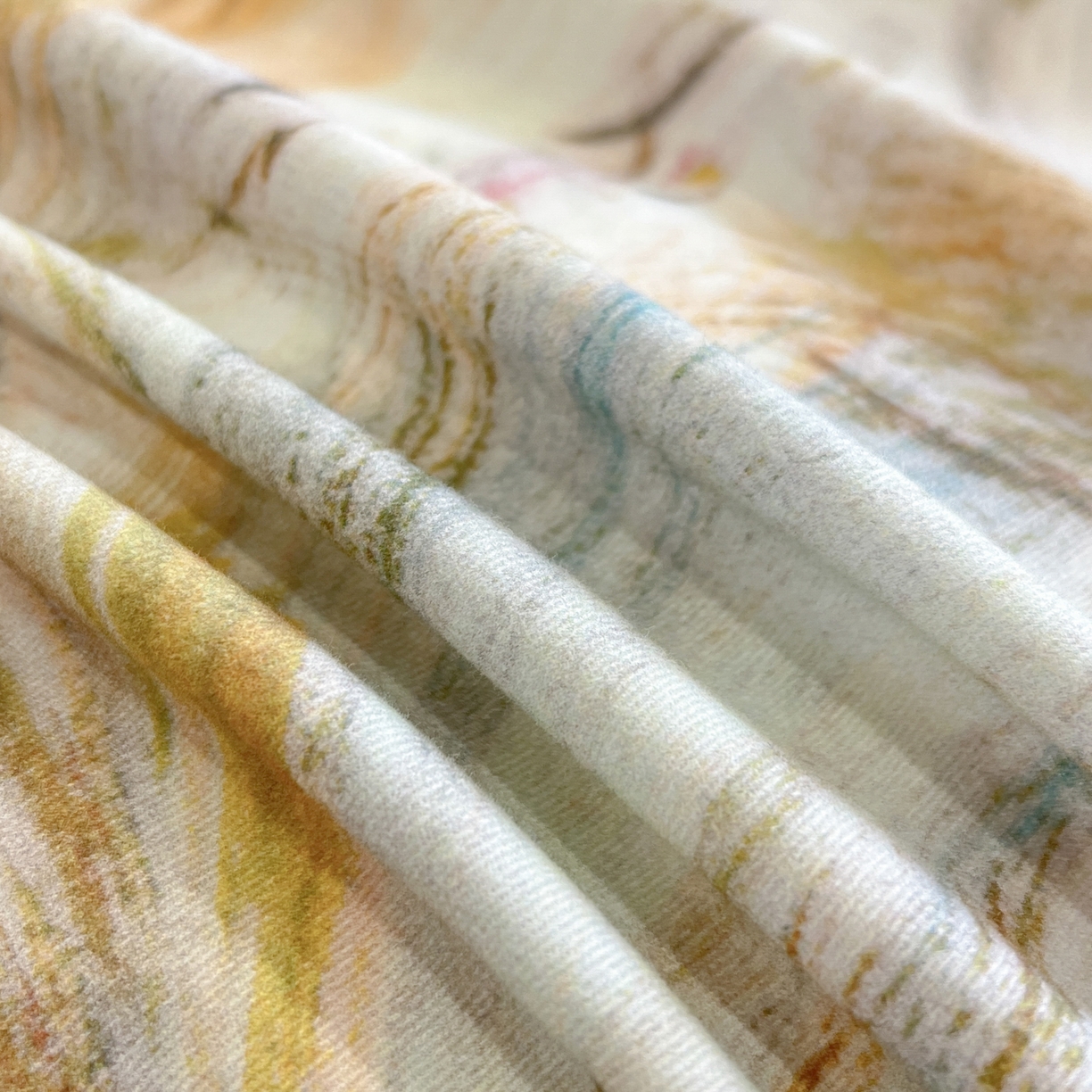 91家纺网 家纺一手货源 找家纺 禾时 2025新款全棉超柔数码印花磨毛四件套（32x21磨毛） 豆蔻年华（黄）