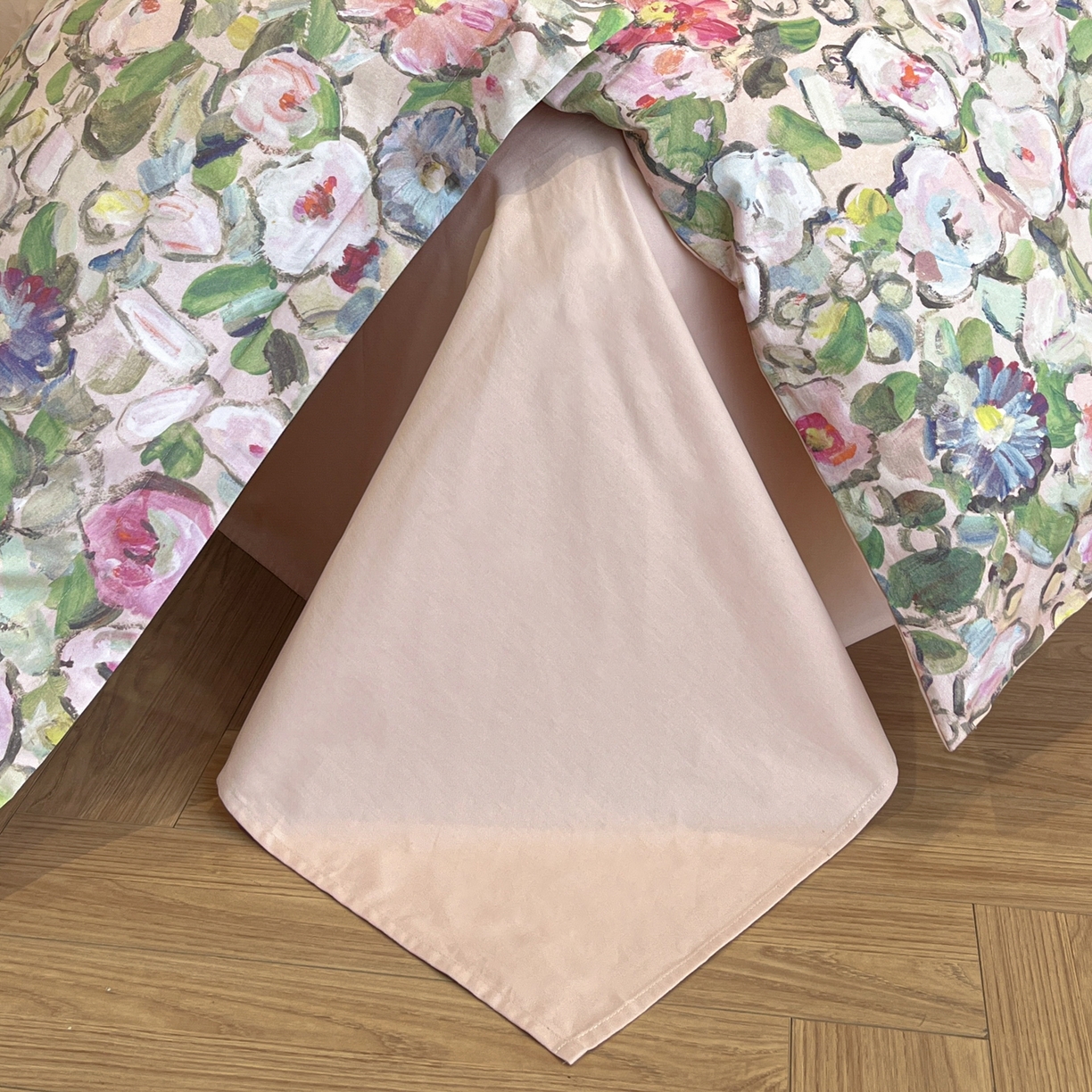 91家纺网 家纺一手货源 找家纺 禾时 2025新款全棉超柔数码印花磨毛四件套（32x21磨毛） 兰朵（绿）