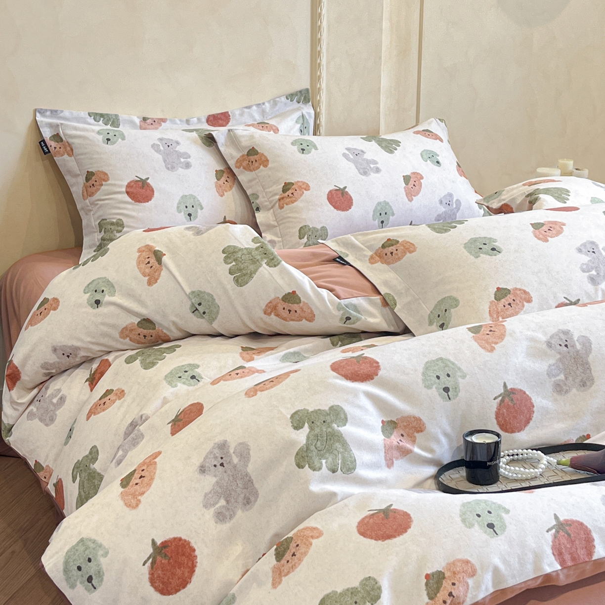 91家纺网 家纺一手货源 找家纺 禾时 2025新款全棉超柔数码印花磨毛四件套（32x21磨毛） 乐享（米）