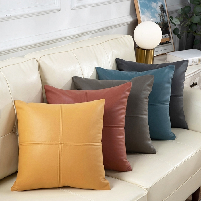 91家纺网 家纺一手货源 找家纺 新奇异 2025新款十字拼接科技布抱枕（支持定制） 组合图仅供展示