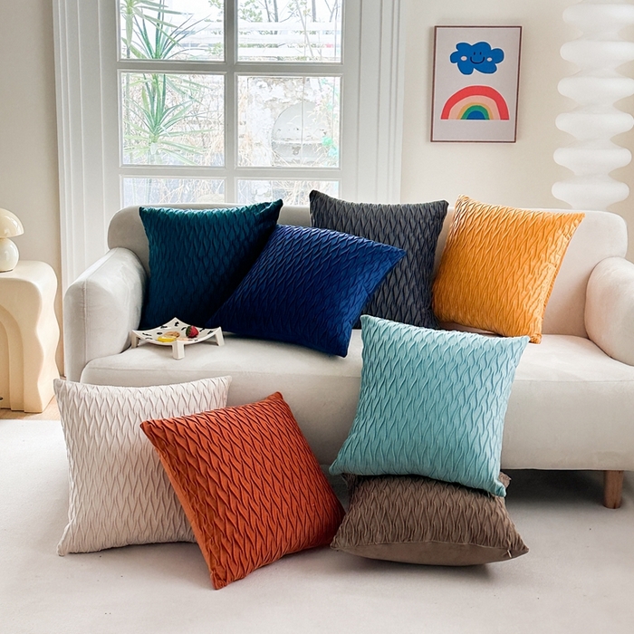 新奇异 2025新款荷兰绒立体几何抱枕 组合图仅供展示