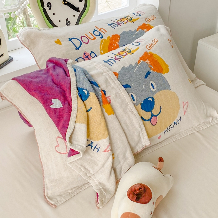 91家纺网 家纺一手货源 找家纺 （总）美宜家2025新款全棉水洗纱布枕巾