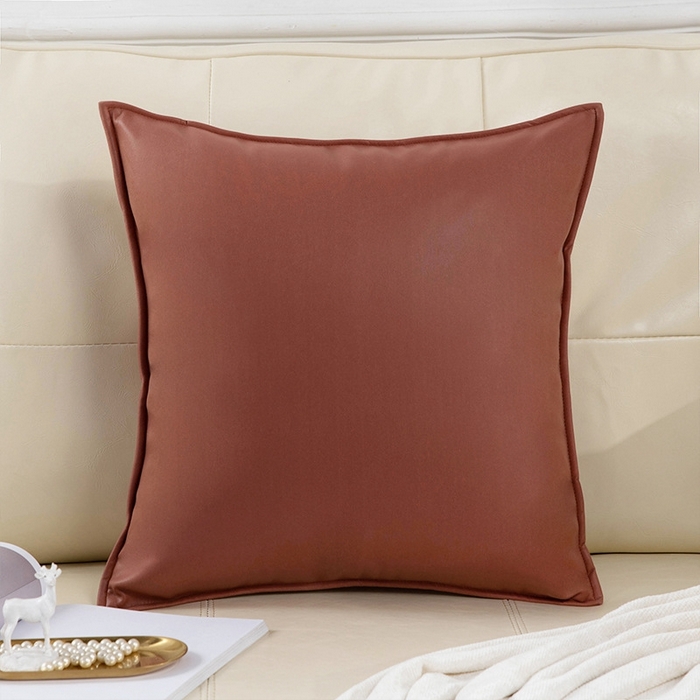 新奇异 2025新款四边压线科技布抱枕（支持定制） 优雅时光-橘红