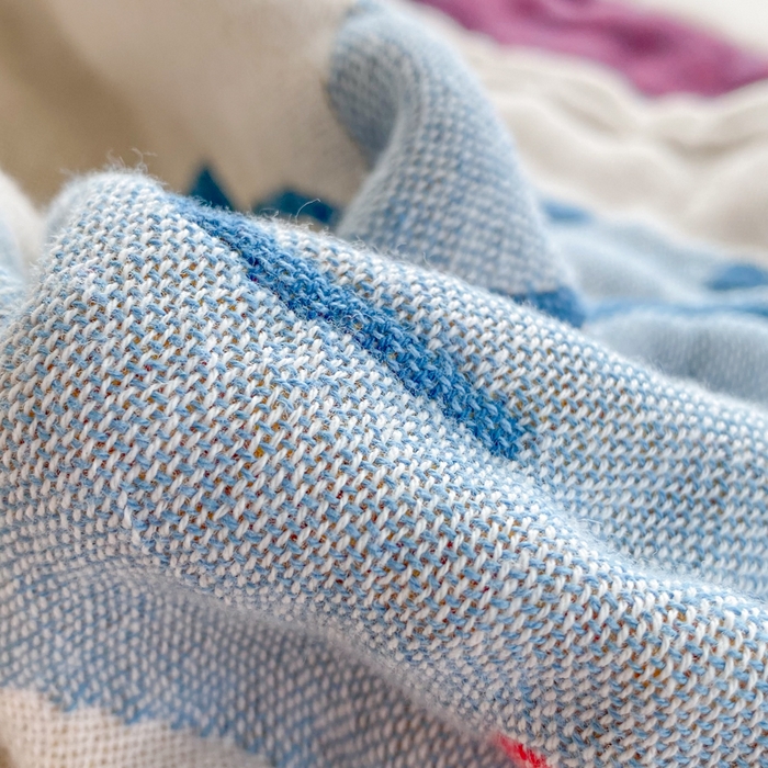 91家纺网 家纺一手货源 找家纺 美宜家2025新款全棉水洗纱布枕巾 迪吉象一对