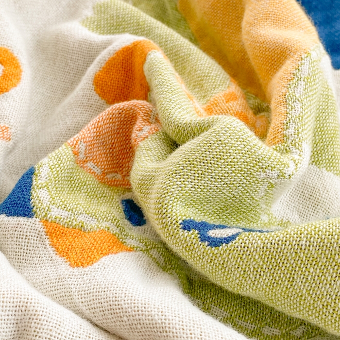 91家纺网 家纺一手货源 找家纺 美宜家2025新款全棉水洗纱布枕巾 快乐呀一只