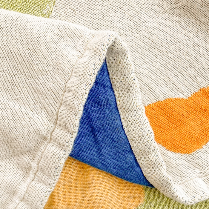 91家纺网 家纺一手货源 找家纺 美宜家2025新款全棉水洗纱布枕巾 快乐呀一对