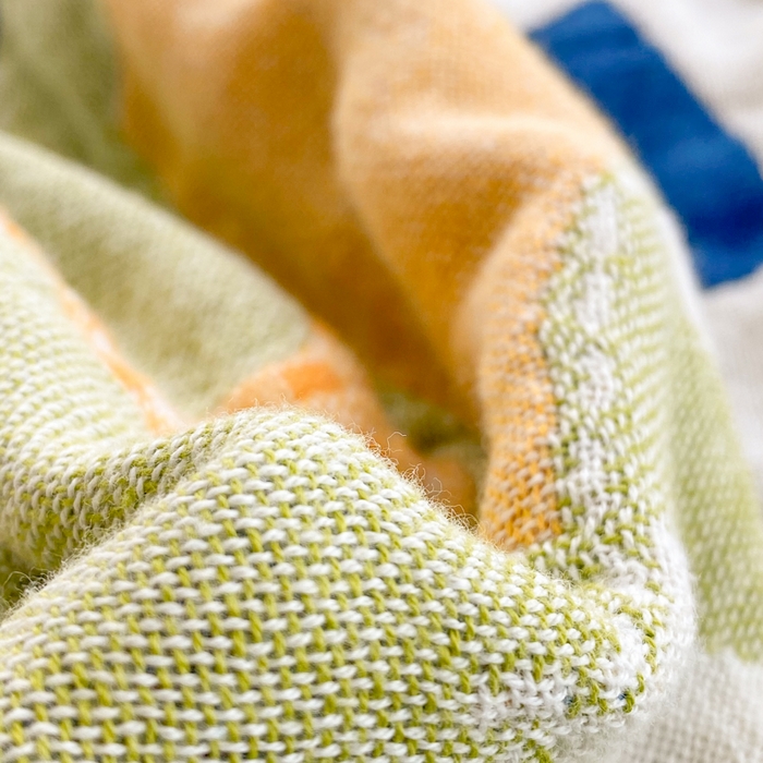 91家纺网 家纺一手货源 找家纺 美宜家2025新款全棉水洗纱布枕巾 快乐呀一对