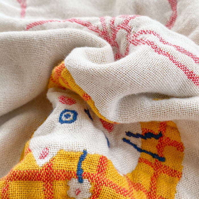 91家纺网 家纺一手货源 找家纺 美宜家2025新款全棉水洗纱布枕巾 梦幻蝶结一只