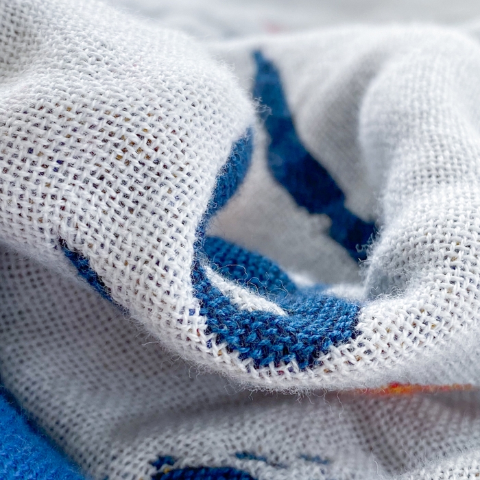 91家纺网 家纺一手货源 找家纺 美宜家2025新款全棉水洗纱布枕巾 胖嘟嘟一对