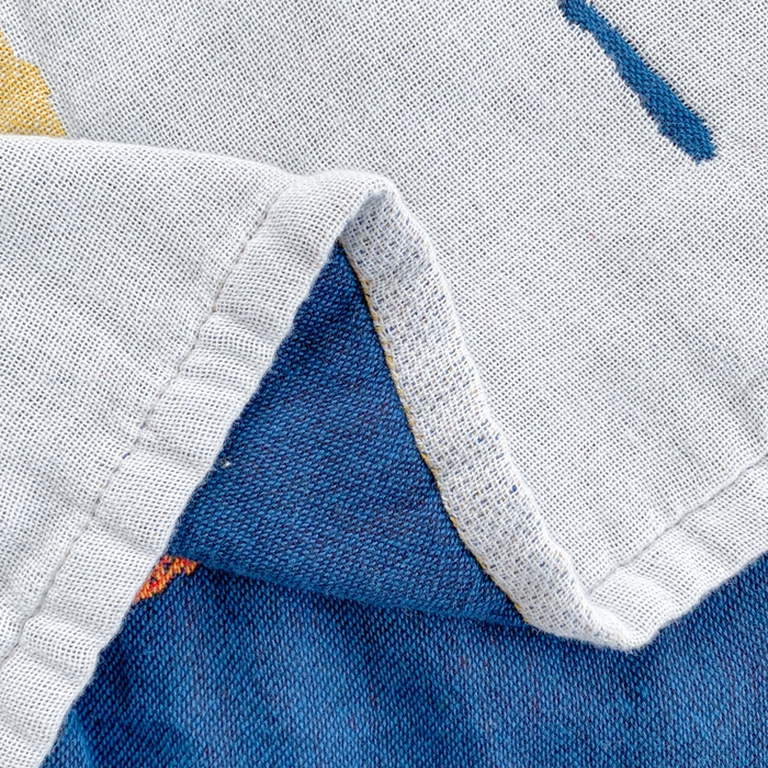 91家纺网 家纺一手货源 找家纺 美宜家2025新款全棉水洗纱布枕巾 胖嘟嘟一对